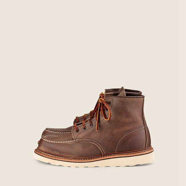 Red Wing Mens Classic Moc – 6-inch Rough & Tough Leather - Heritage Boots Khaki - 0926CJLWN